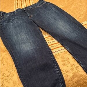 Silver Jeans Dark Indigo Denim, Avery Skinny Crop, Cotton Blend, Size18/25